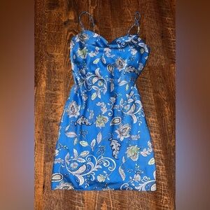 B Darlin Juniors Cowl Neck Paisley Dress Size 5/6
